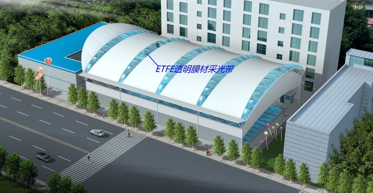 广州空军司令部游泳池膜结构